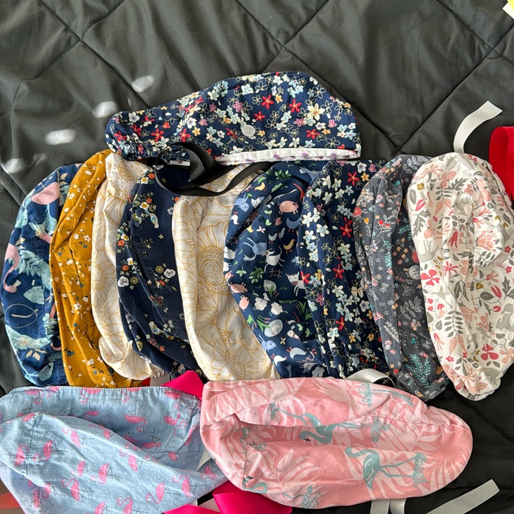 Ponytail Scrub Hats